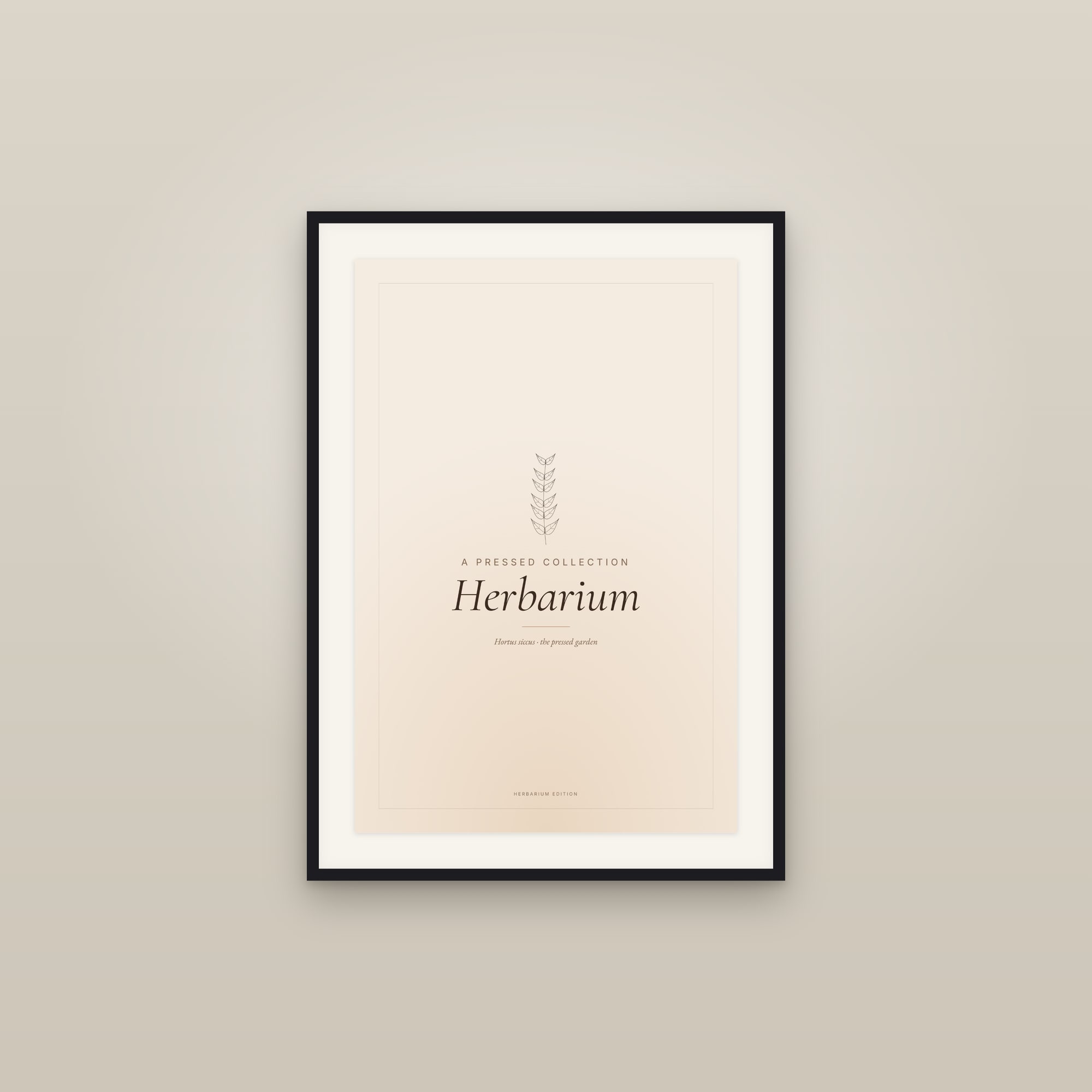 Herbarium — Typographic Botanical