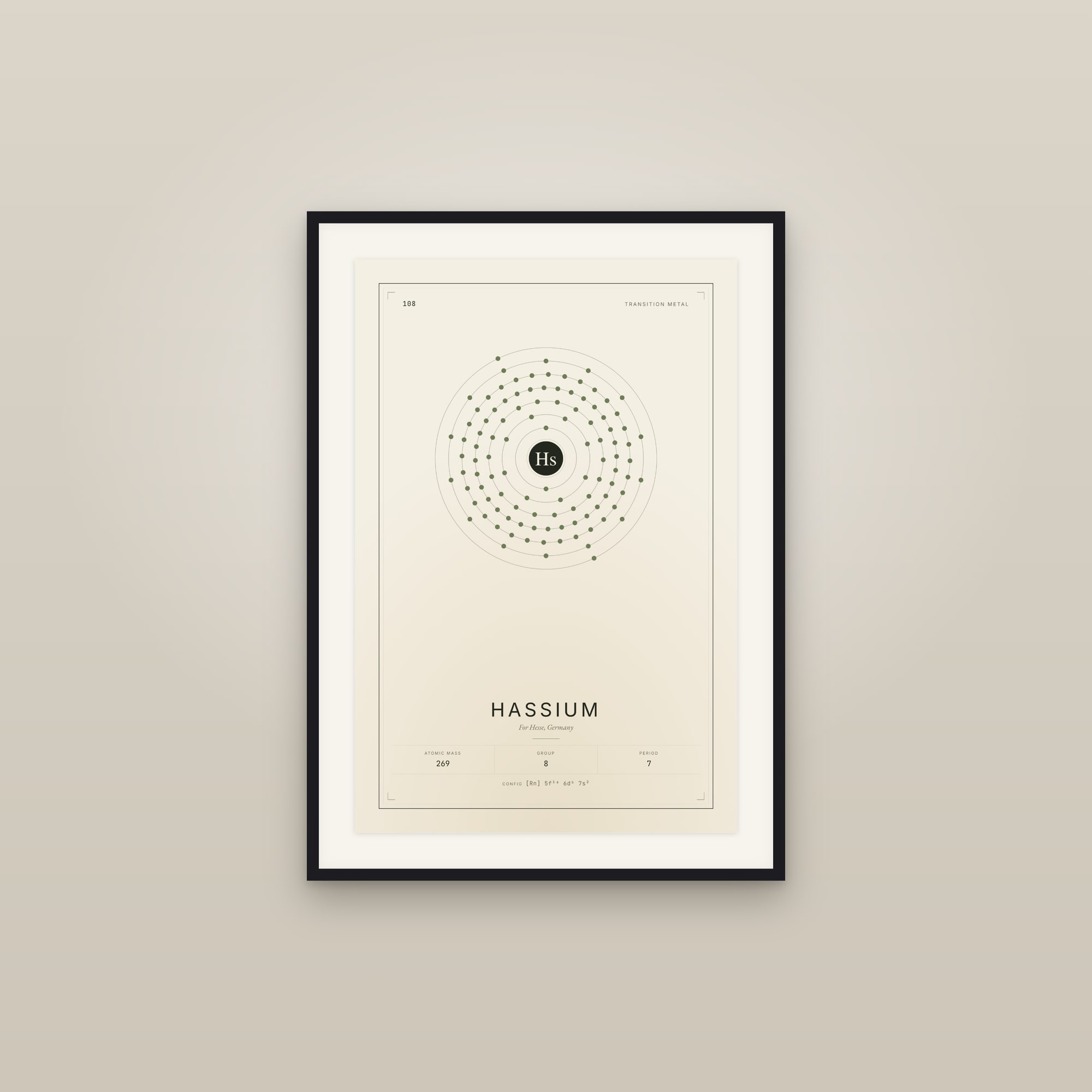 Hassium — Element No. 108