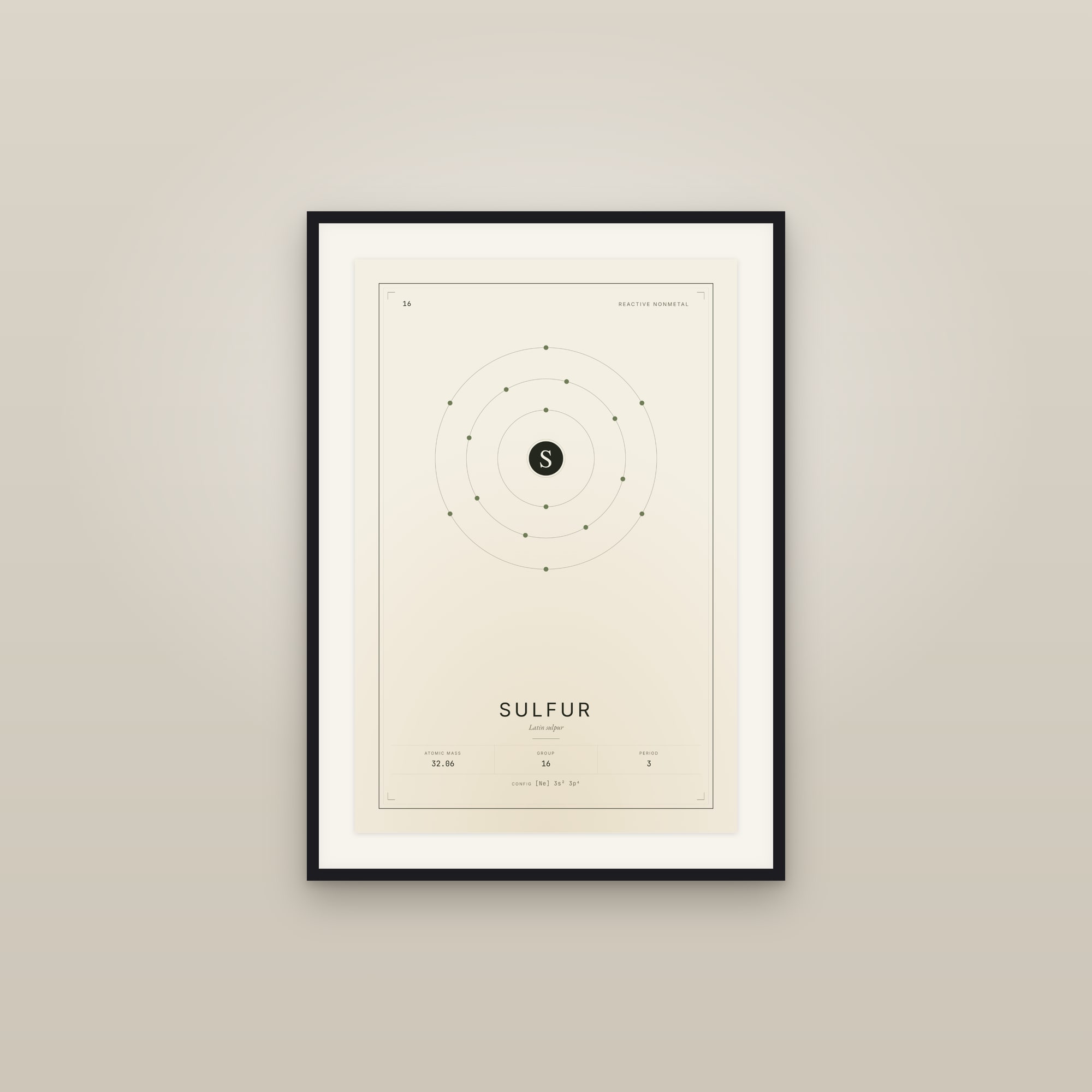 Sulfur — Element No. 16