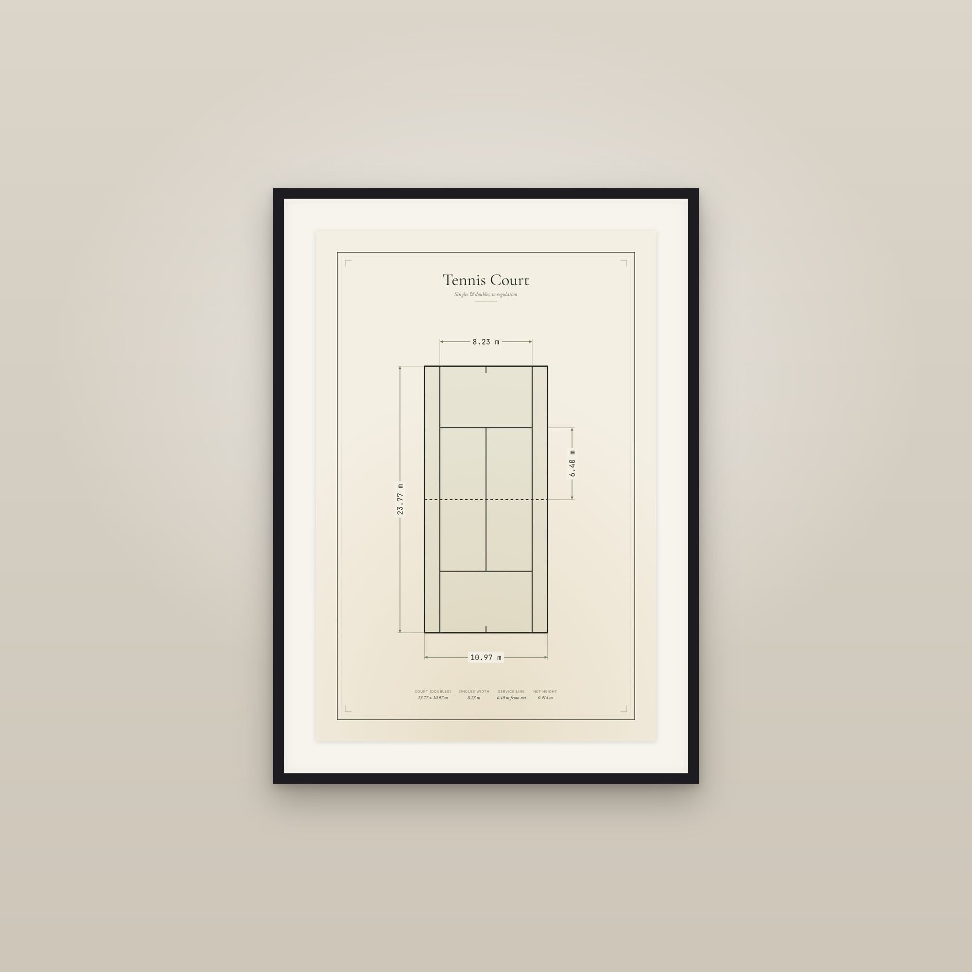 Tennis Court — Court Diagram