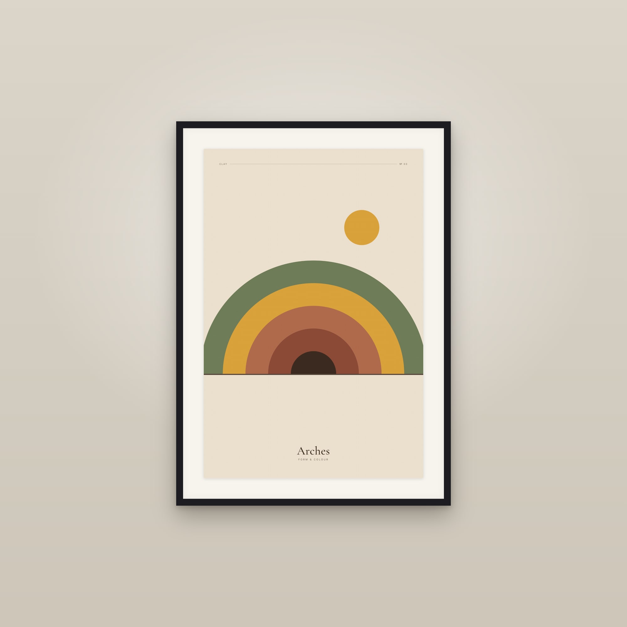 Arches — Clay · Geometric Print