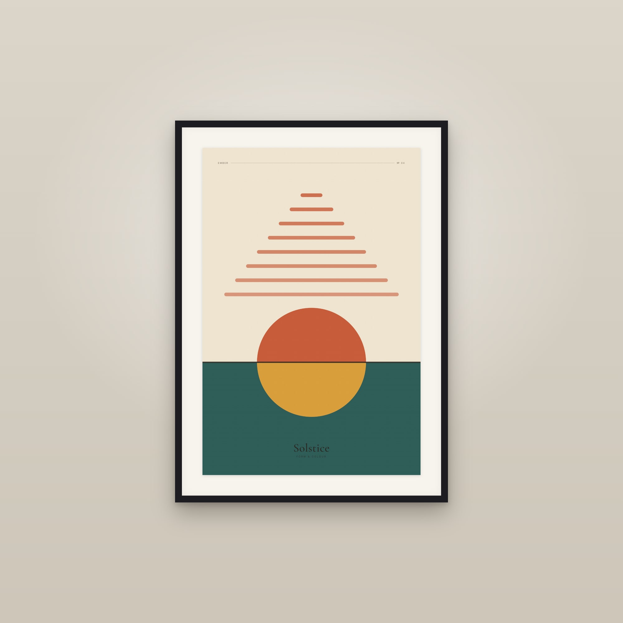 Solstice — Ember · Geometric Print