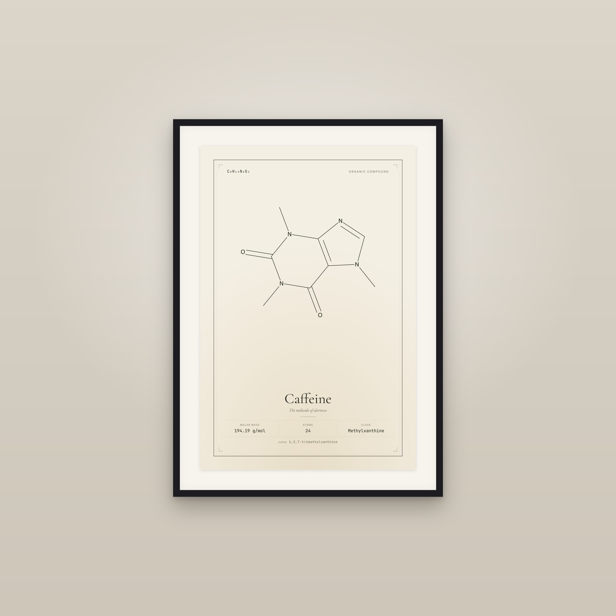 Caffeine — Molecular Structure