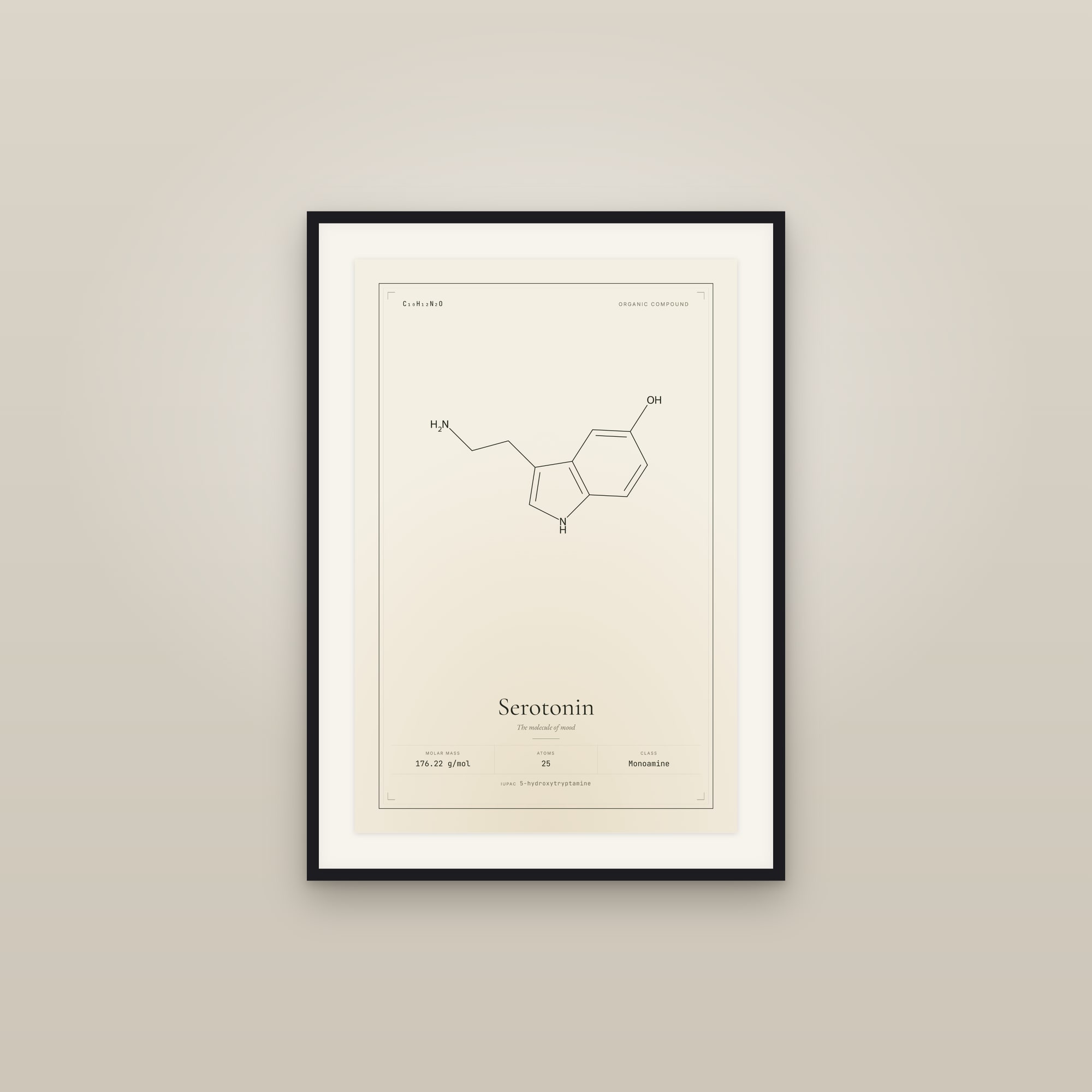 Serotonin — Molecular Structure