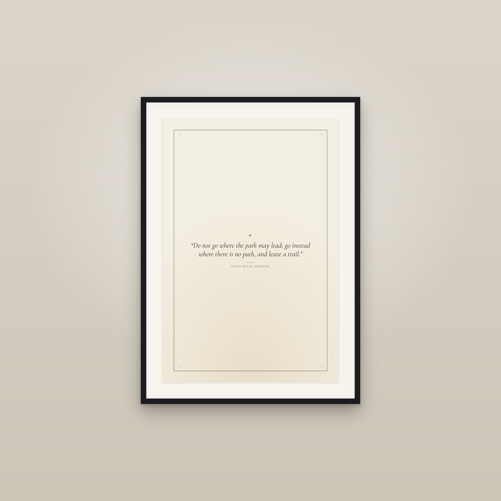 Ralph Waldo Emerson — Quote Print