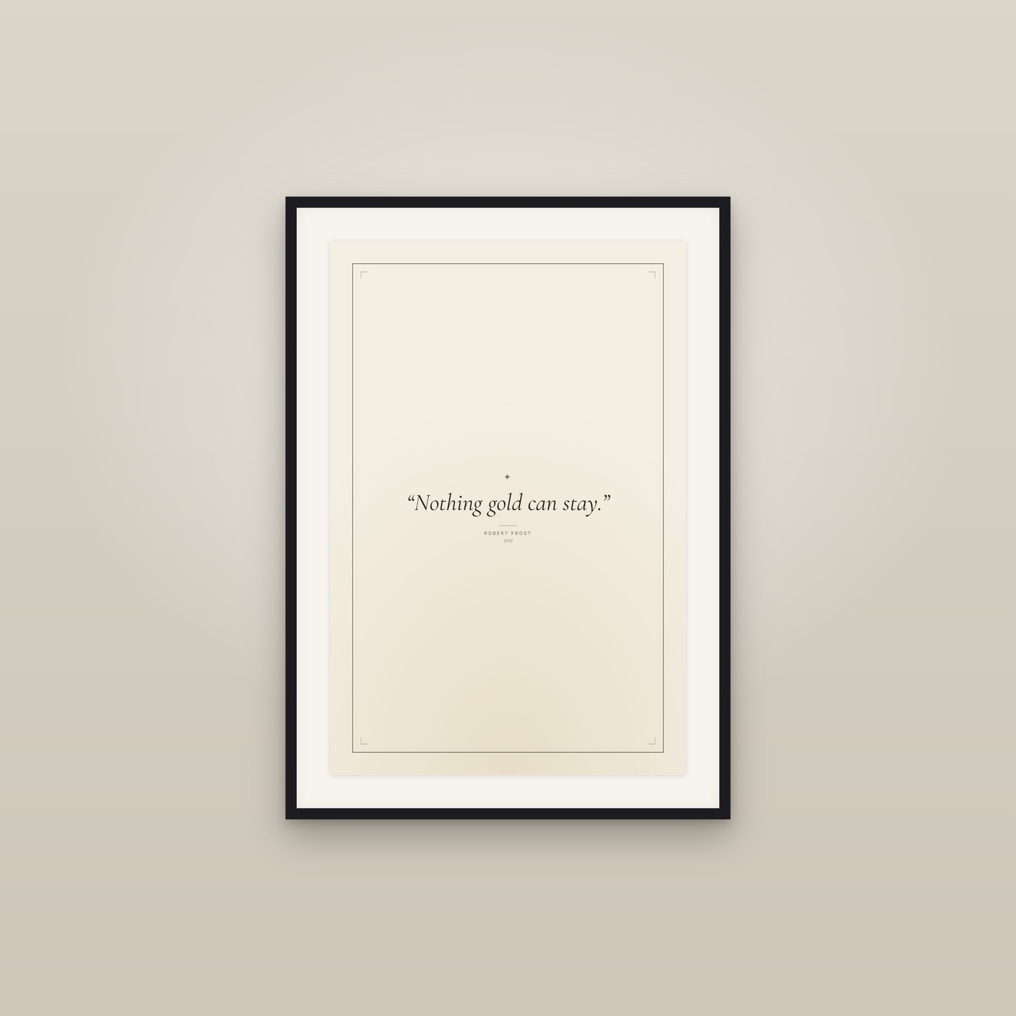 Robert Frost — Quote Print