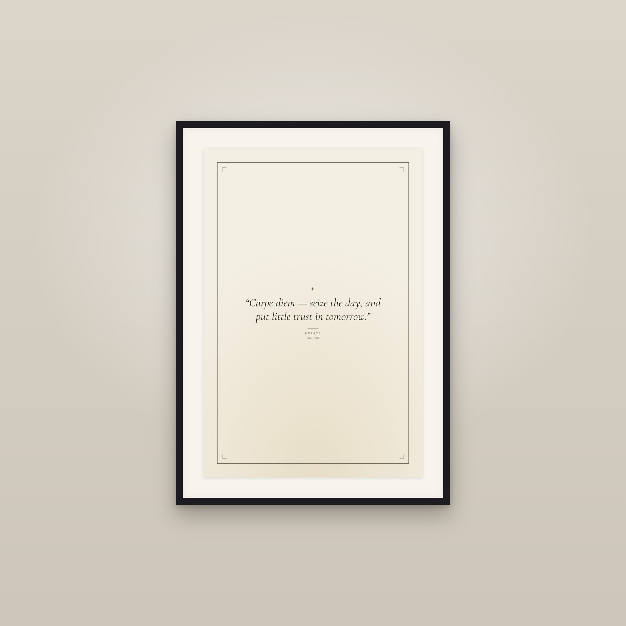 Horace — Quote Print