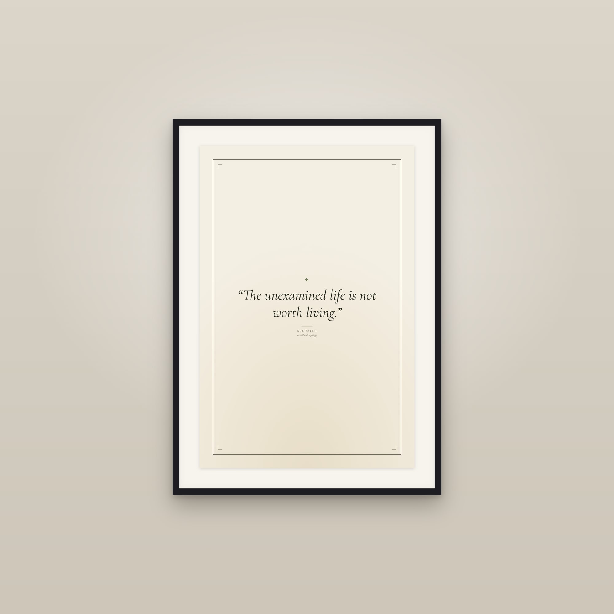 Socrates — Quote Print