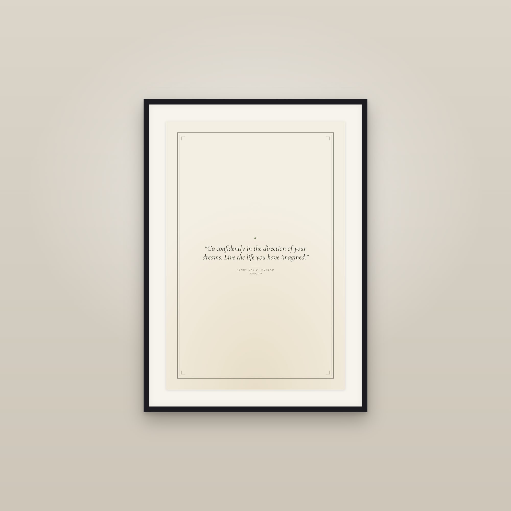 Henry David Thoreau — Quote Print