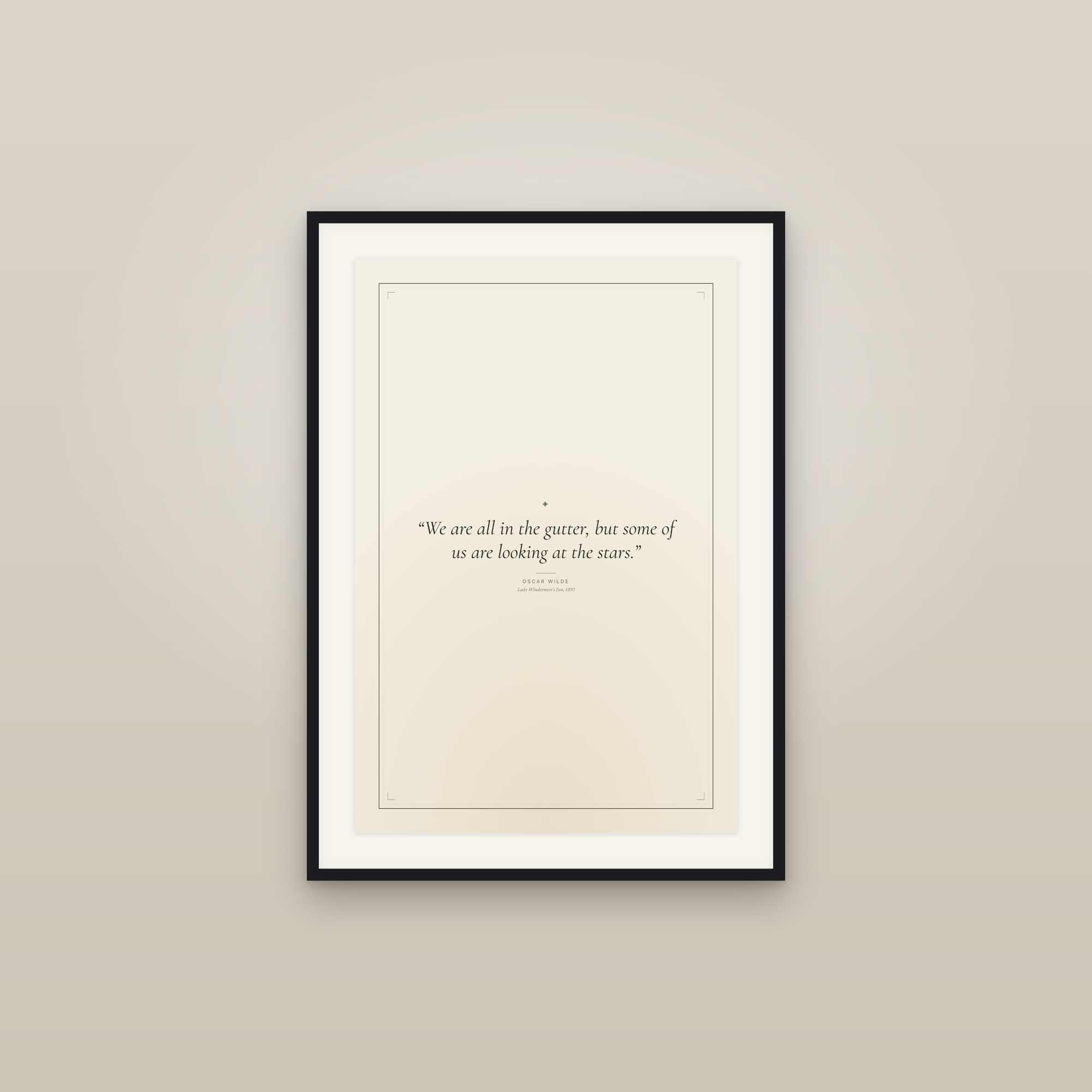Oscar Wilde — Quote Print